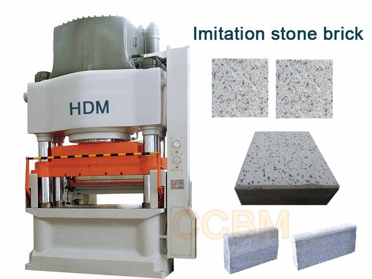 Imitation stone block machine cement brick making machine